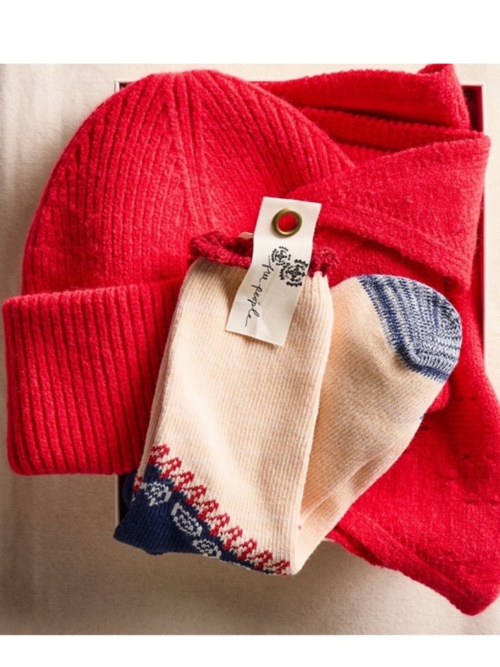 NEW Free People Merry bundle in red
